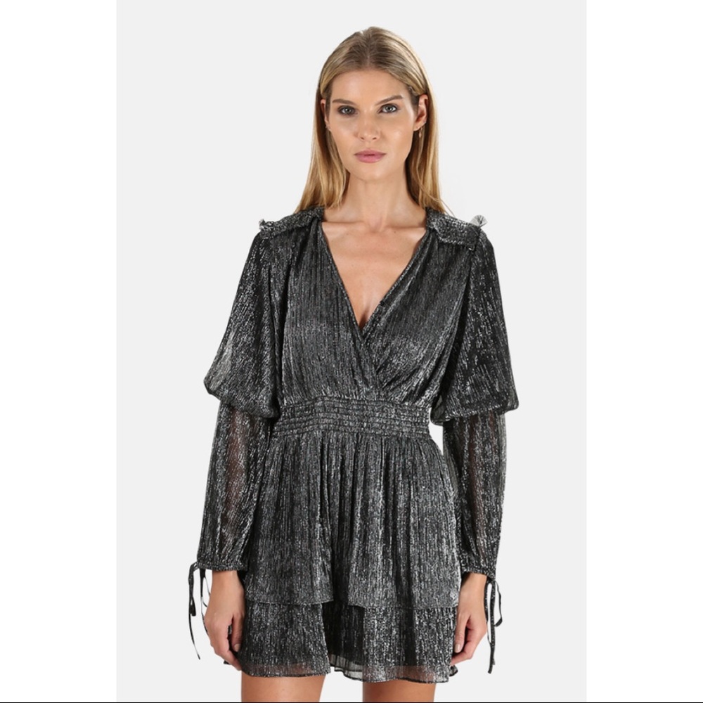 *NWT* MISA LOS ANGELES Maeryn Metallic Mini Dress